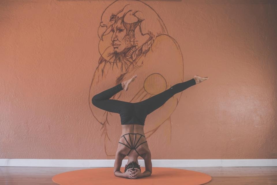 A person exercising and staying active